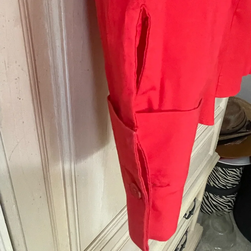 Harley-Davidson Red Long-Sleeve Button-Up Shirt with Chest Logo in - Picture 3 of 6